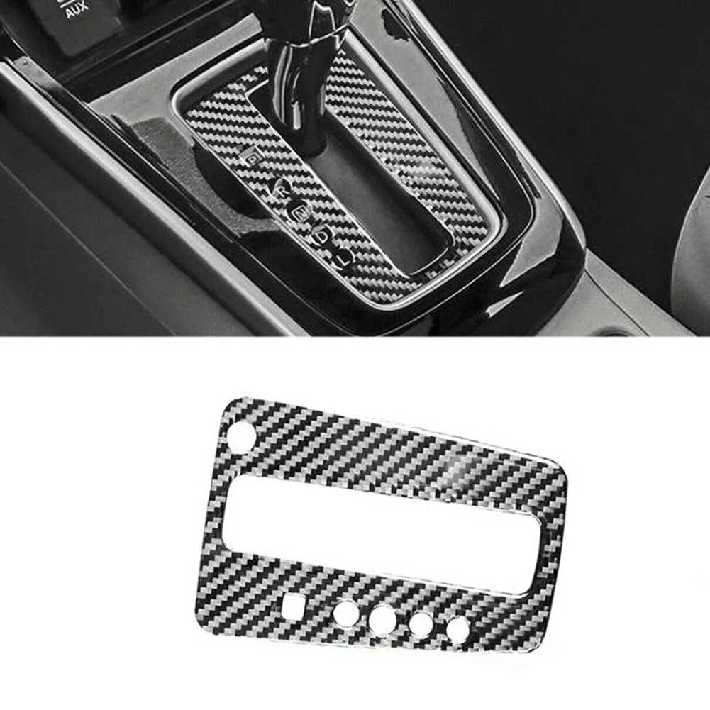 

Carbon Fiber Vinyl Central Console Gear Shift Cover For Nissan Sentra 2013-2019 Gear Shift Transmission Panel Covers Trim