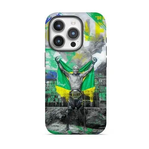 Чехол для телефона Fighting Fighting Charles Oliveira для Samsung S25 S24 S23 S22 S21 A56 A36 A26 A16 FE Ultra Plus Glossy HD Film Cover