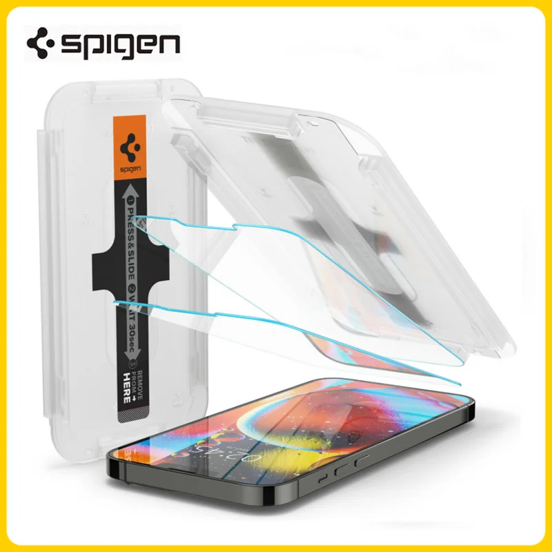 

Original Spigen Glas.tR EZ Fit Screen Protector For Apple iPhone 13 Pro Max 13Pro Tempered Glass Film (2 Pack)