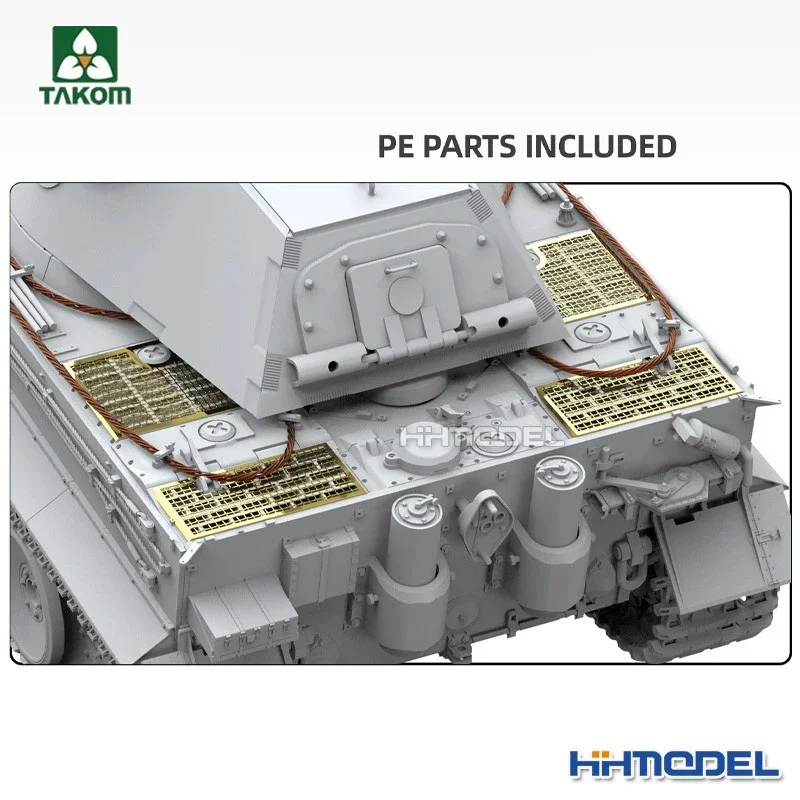 Фото Takom 2191 1/35 Vk 45.02 (H) German Heavy Tank Program Version W1461 Design Proposal Military Weapon Assembly Model №3
