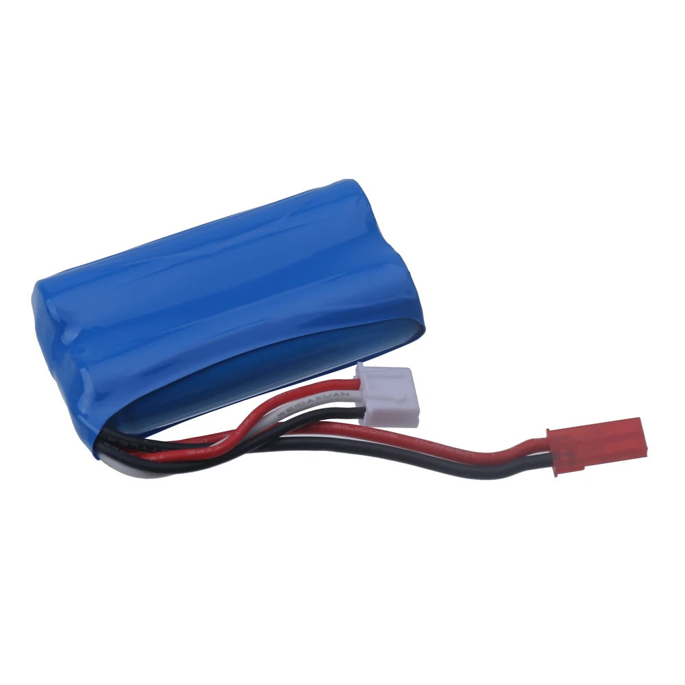 Фото Литий-ионный аккумулятор 7.4V для старых моделей TKKJ Skytech H101 H105 H103 INTEY H105, запчасти для радиоуправляемых машин, лодок, игрушек, разъем JST, 1200 мАч, 14500, 7.4V №5