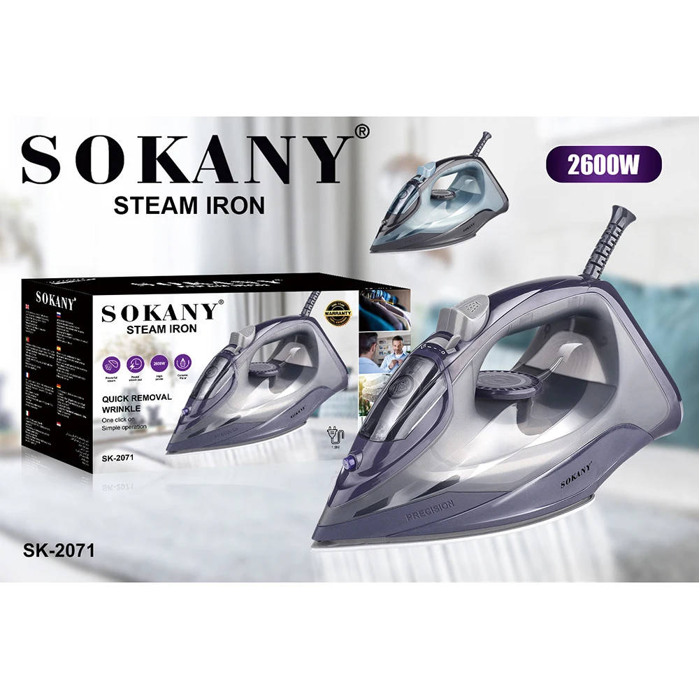 

Electric Iron Portable Steamer Garment Steam Iron For Clothing Iron Adjustable Ceramic Soleplate Iron Rapid Heating