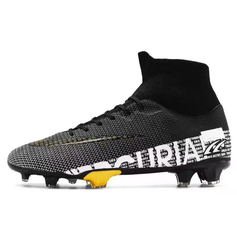 

Men Soccer Shoes Adult Kids Tf/fg High Ankle Football Boots Cleats Grass Training Sport Footwear 2022 Trend Men‘s Sneakers 35-45