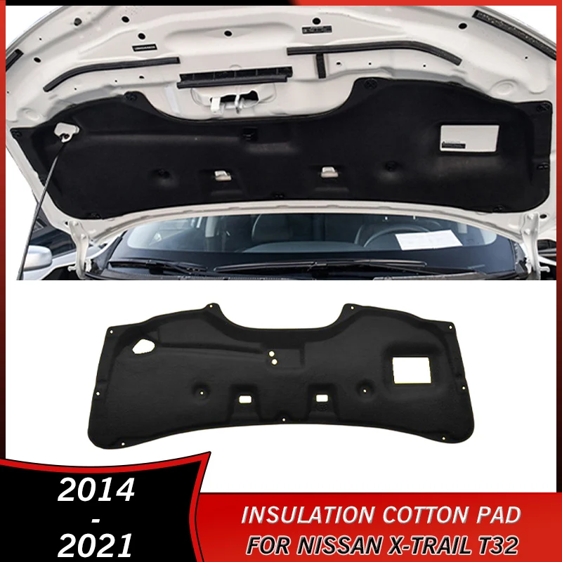 2014-2021 изоляционный хлопковый коврик для Nissan X-Trail T32 2014 2015 2016 2017 2018 2019 2020 2021