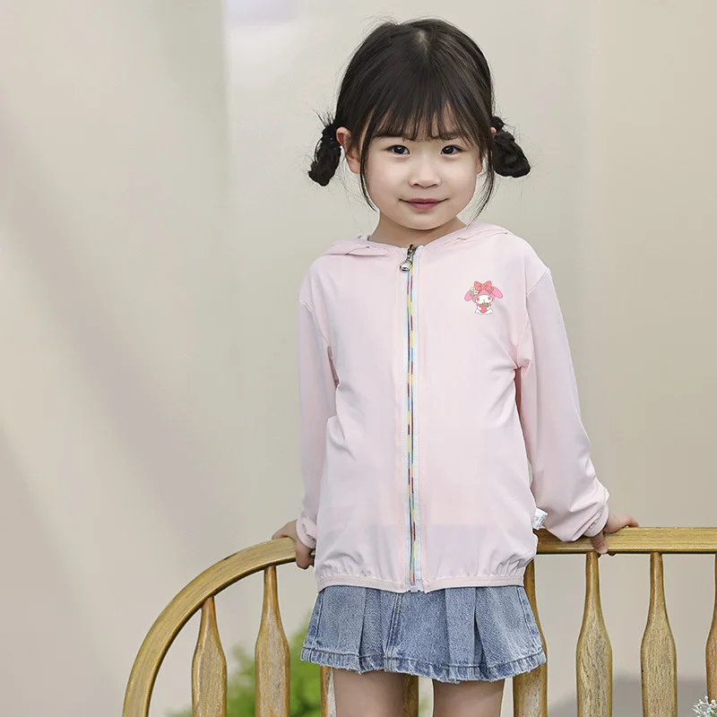 Детская Солнцезащитная куртка с рисунком из мультфильма My Melody Kuromi