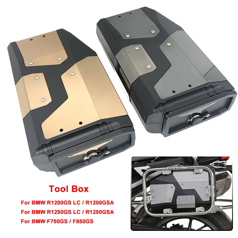 

2020 All New For BMW R1200GS R1250GS/ADV R 1200 GS LC 2004-2019 Decorative Aluminum Box Toolbox 4.2 Liters Tool Box Bracket