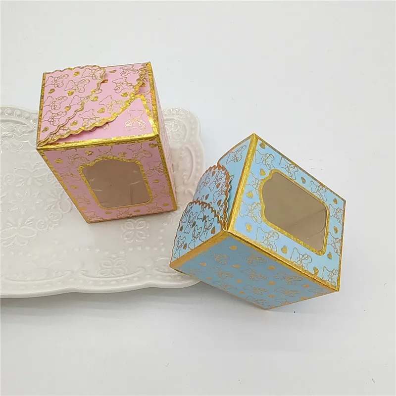 

10pcs Paper Bear Candy Dragee Packaging Gift Boxes Party Favors Box Baby Shower Birthday Party Treat Favors Table Wedding Decor