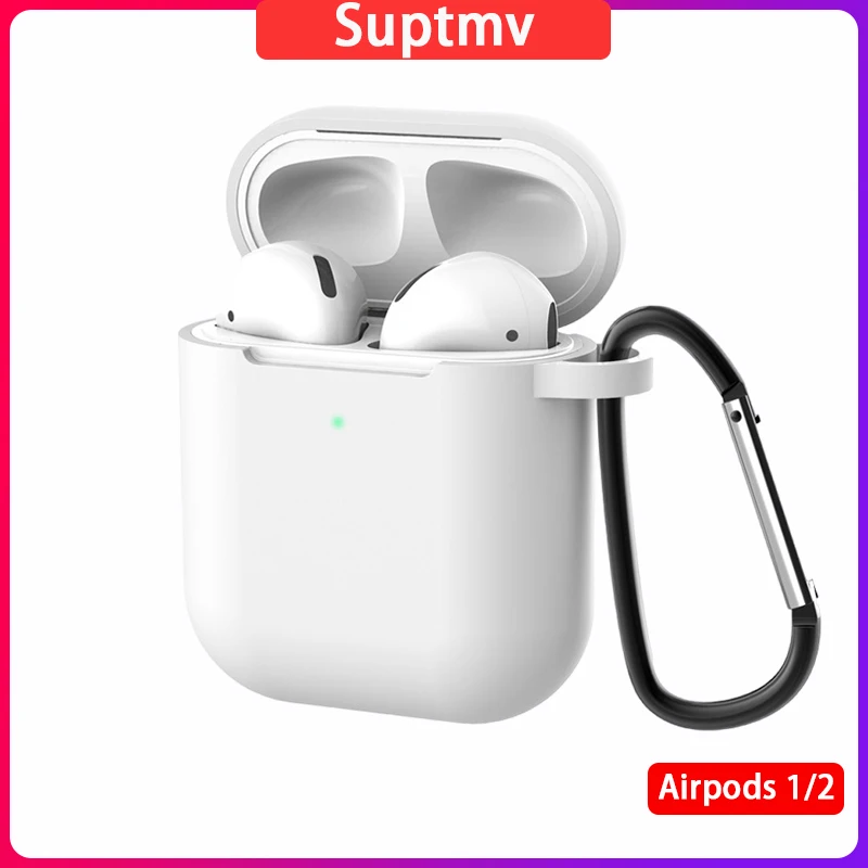 

Airpods Case Airpods 1and 2 Air pods Case For Apple Bluetooth Earphone Dust Cover 1/2 Airpod Headphone Portable Anti-drop Cases