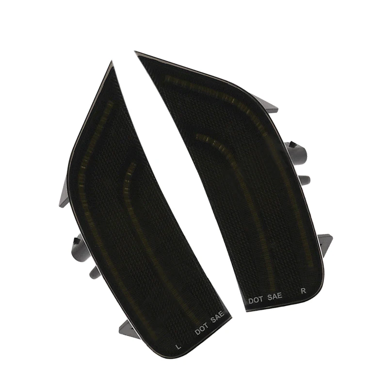 

84776453 1 Pair Black Lens White Front Bumper LED Side Marker Light Fit for GMC Yukon XL Chevrolet Suburban Cadillac 2021-2023