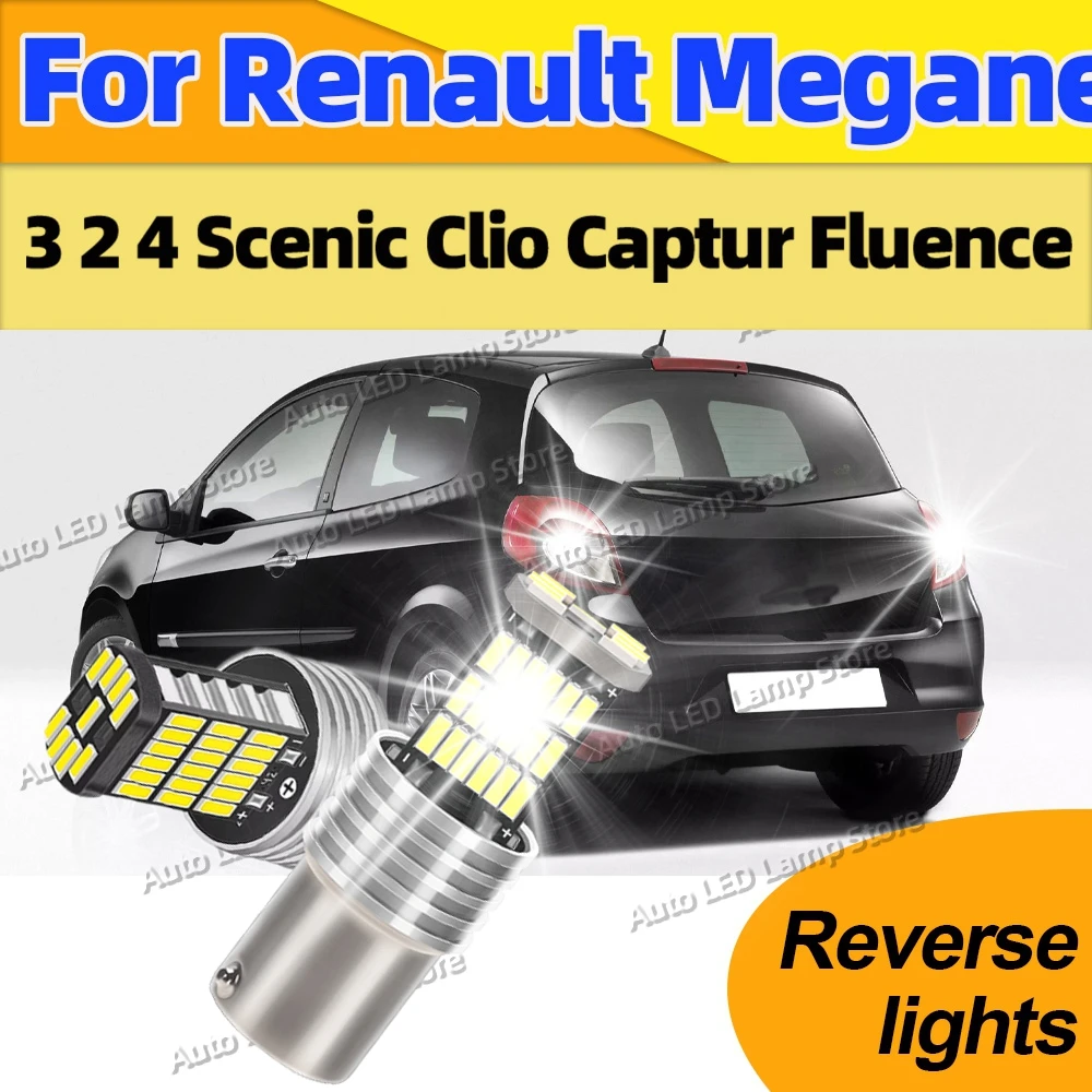 

Светодиодная резервная лампа заднего хода 1156 45smd 6000K BA15S P21W для Renault Megane 3 2 4 Scenic Clio Captur Fluence