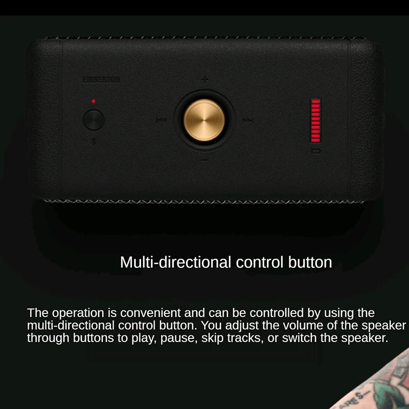 Bluetooth-колонка Marshall Emberton Беспроводная портативная IPX7 водонепроницаемая |