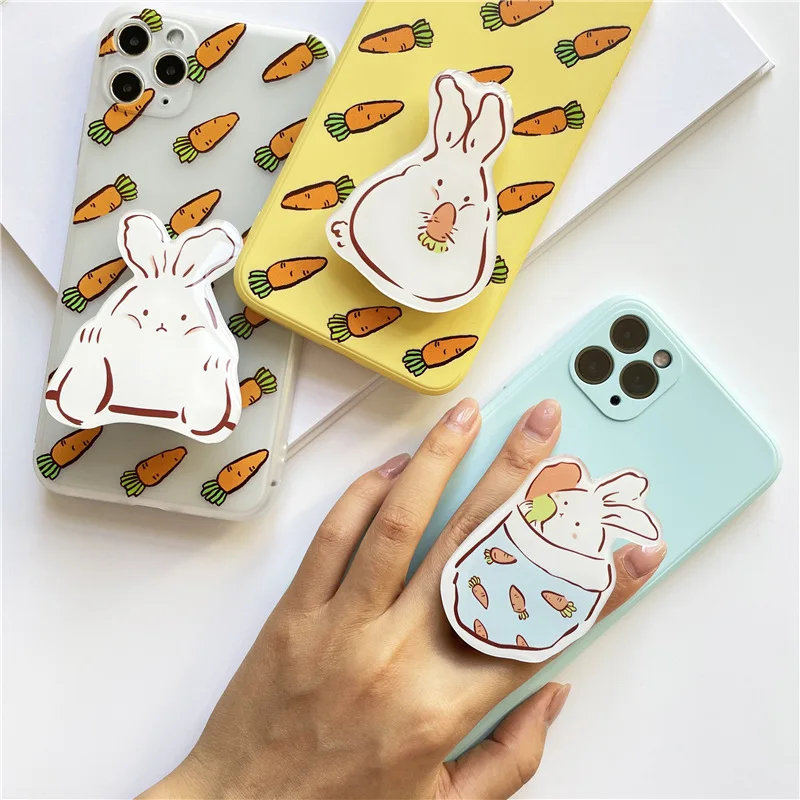 extendable phone holder cute tellphone grip holder for girls women universal mobile stand for korea japanese phone accessories free global shipping