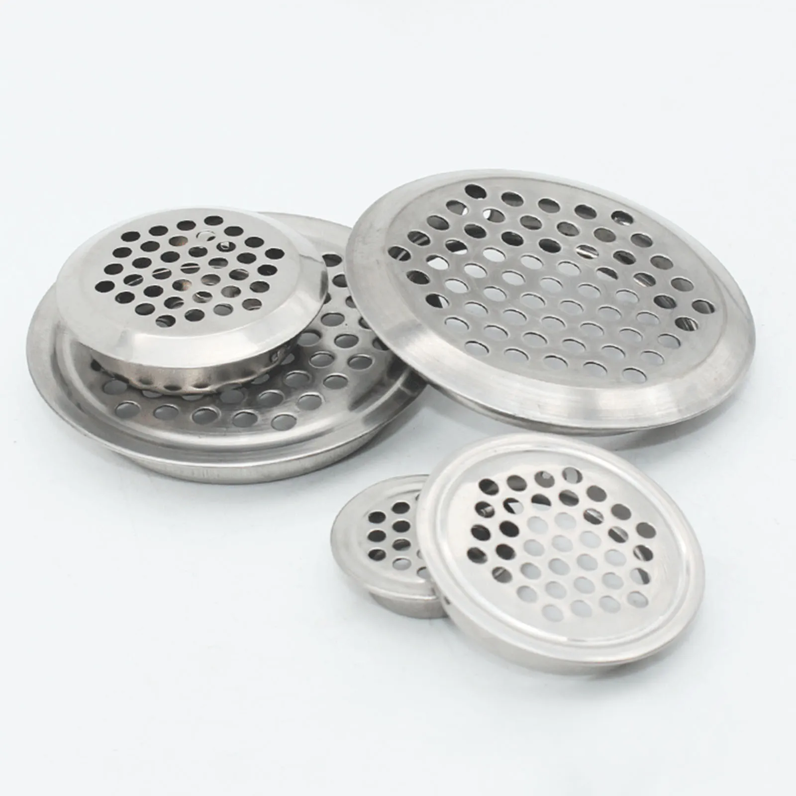 10 штук плоской поверхности вентиляционные решетки с отверстиями из нержавеющей стали 19/25/35/53 мм сетка пробка декоративная крышка прочная.