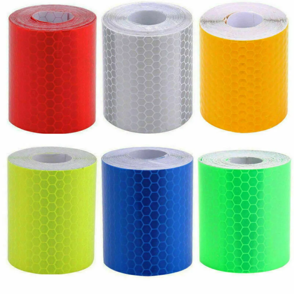 

5CM*300CM Reflective Safety Car Warning Conspicuity Roll Tape Film Sticker Car Accessories Reflective Sticker Decoration