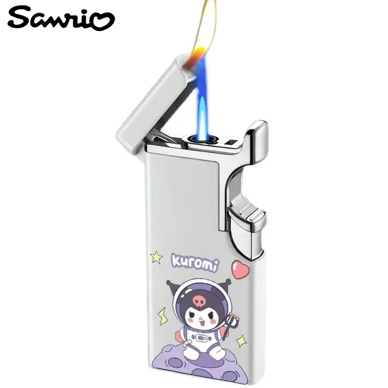 

Sanrio Anime Peripheral Kawaii Cute Cartoon Cinnamon Roll Kulomi Windproof Lighter Creative Bar Cigarette Lighter Gift Wholesale