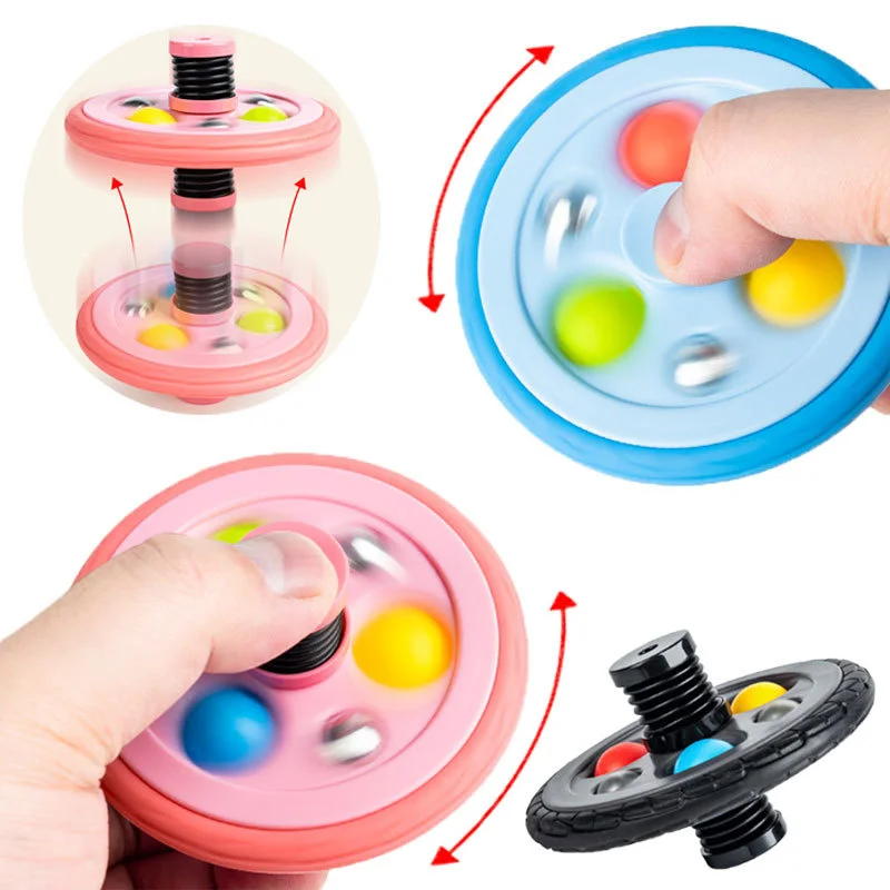

2022 фиджет-Спиннер, попрыгивающий тирест для детей, антистресс, простой ручной Спиннер с затемнением, игрушки для взрослых, антистрессовый С...