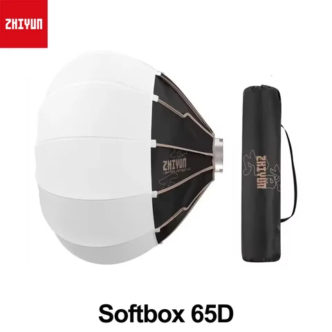 ZHIYUN Софтбокс для фонаря 65D Bowens Mount, диаметр 2,1 дюйма, 360° °   Аксессуар для фотосъемки с балкой для Molus G60 X100