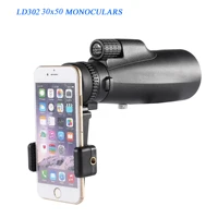 hd mini 10 30x50 professional telescope monocular powerful binoculars long range waterproof pocket zoom night for hunting