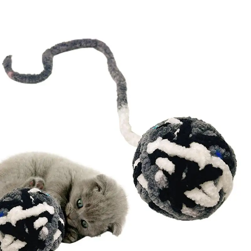 

Красочный шерстяной мяч с колокольчиком, игрушка для кошек, звуковой плюшевый интерактивный мяч, игрушка для кошек, собак, Котят, щенков, длинный веревка, аксессуары для домашних животных