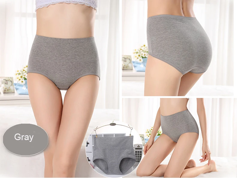 

Women's briefs Comfortable Cotton High waist underwear Women Sexy Ultra-thin Panties Onderbroek Culotte Push Up