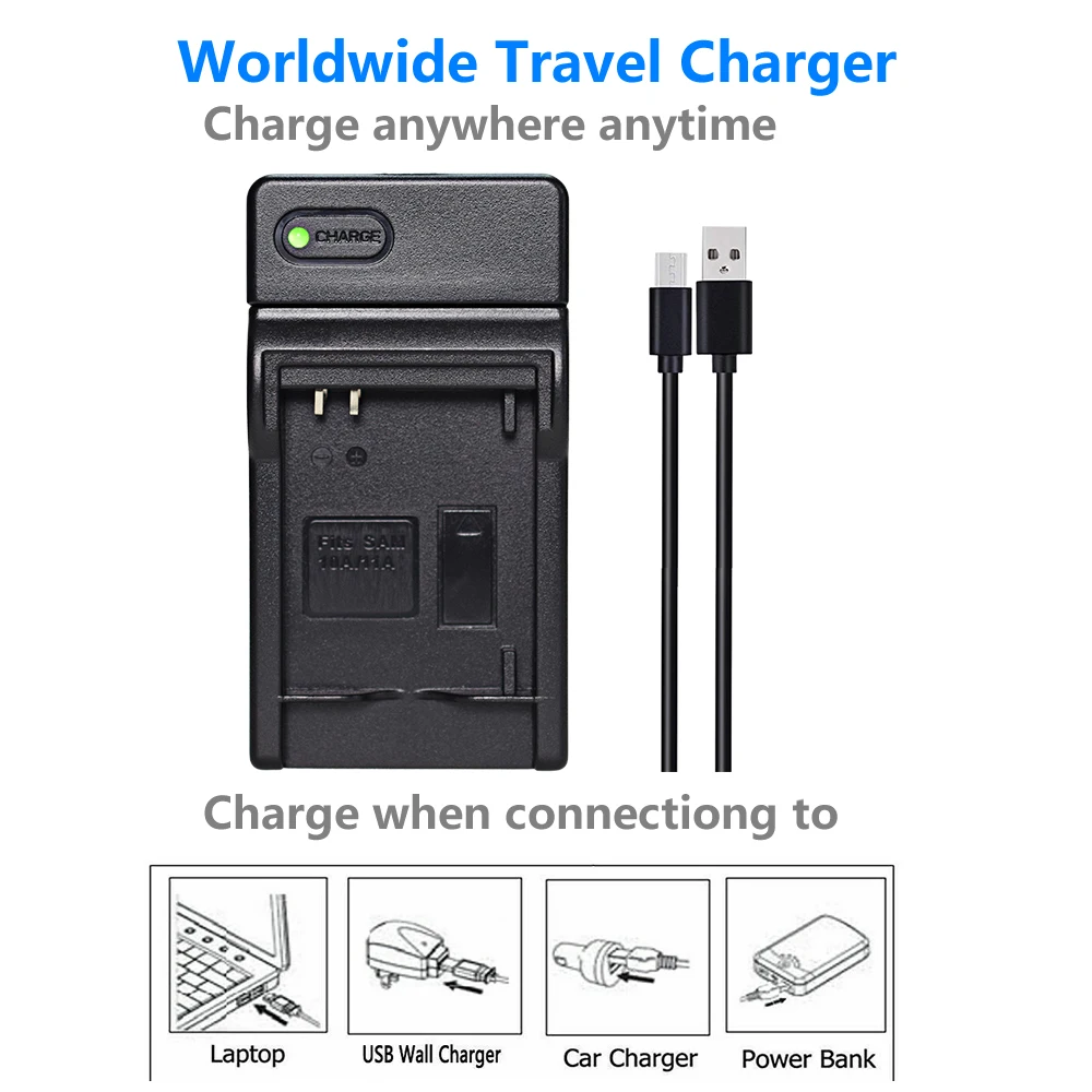 2 шт. SLB-11A SLB11A аккумулятор + тонкое зарядное устройство для Samsung CL80 EX1 HZ35W ST5500S TL350 WB650