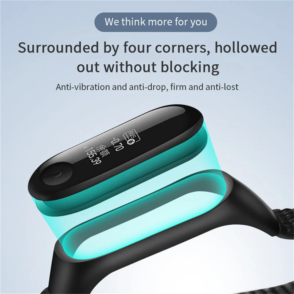Нейлоновый ремешок для браслета Mi Band 7 6 5 4