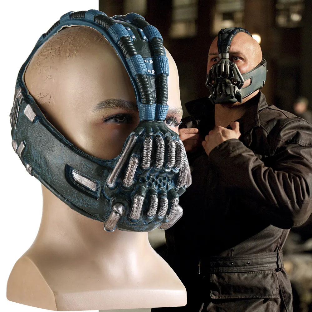 

The Dark Knight Rises Cosplay Mask Bane Latex Mask Adult Halloween Party Accessories Props Helmet