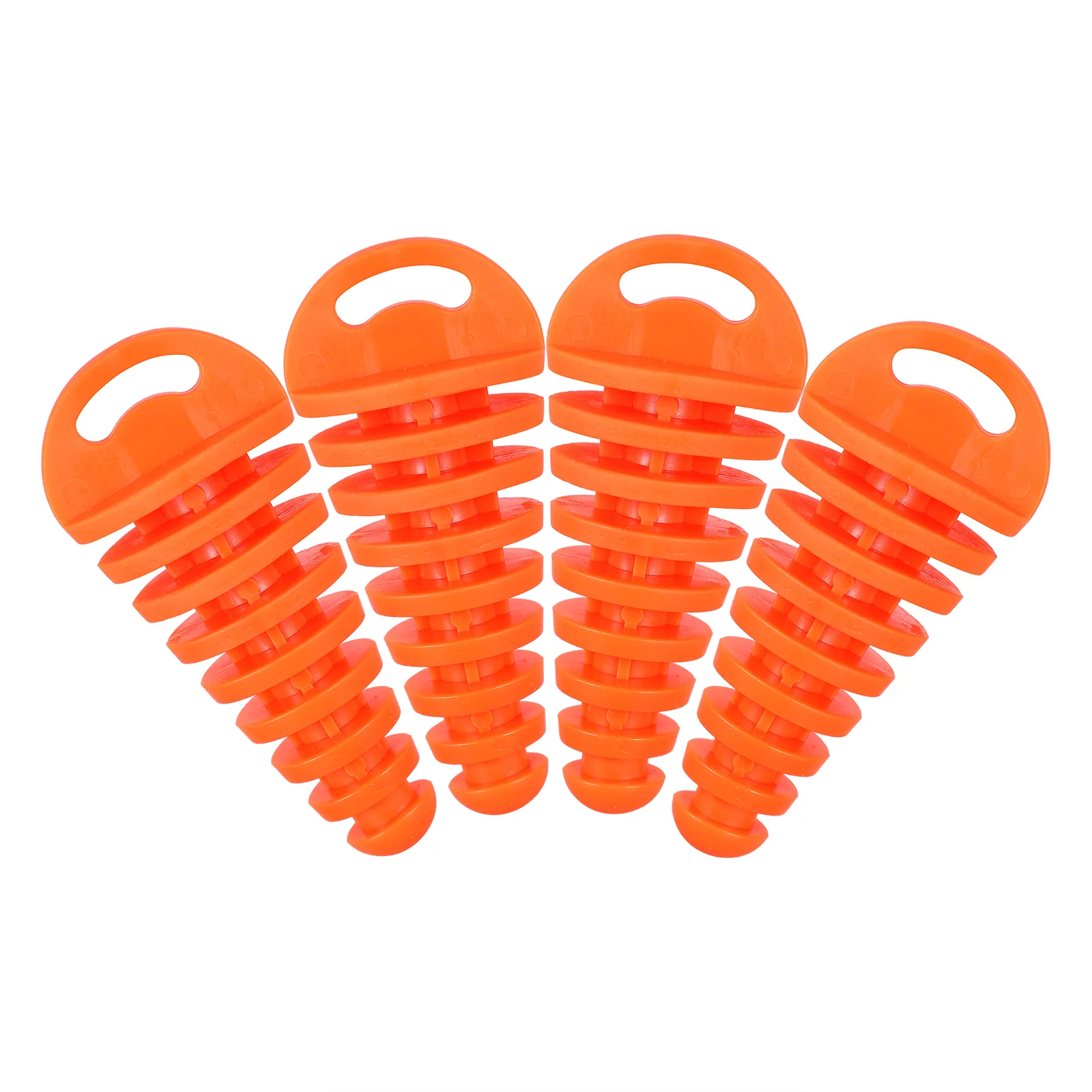 

Muffler Exhaust Wash Plug Practical Motorcycle Exhaust Silencer For Motorcycle Motorbike Orange 4pcs