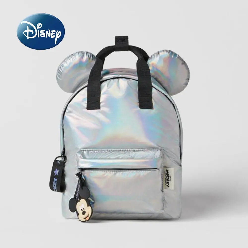 Новый детский рюкзак Disney с Микки, роскошный брендовый школьный ранец для мальчиков и девочек с мультяшным рисунком, классный модный детский Повседневный Рюкзак 