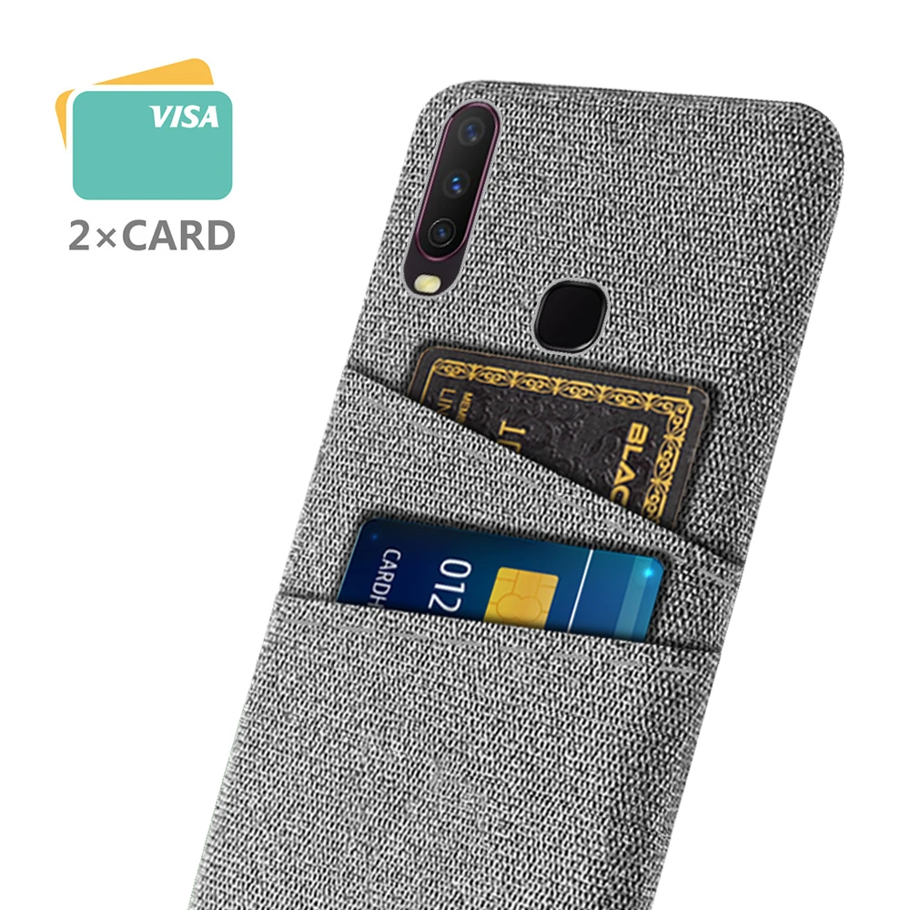 

For Vivo 1904 1940 Case 6.35 Inch Luxury Fabric Dual Card Phone Cover For For Vivo 1904 1940 Case Back Coque Funda
