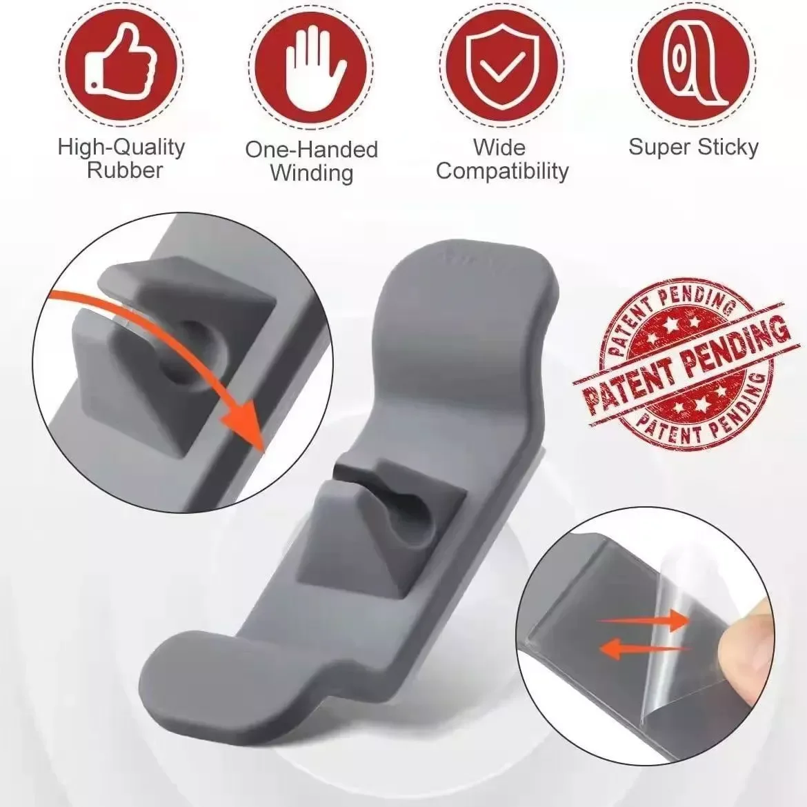 

3/6pcs Cable Organizer Winder Cable Clips Table Cable Management Adjustable Cord Holder Cable Manager Fixed Clamp Wire Winder