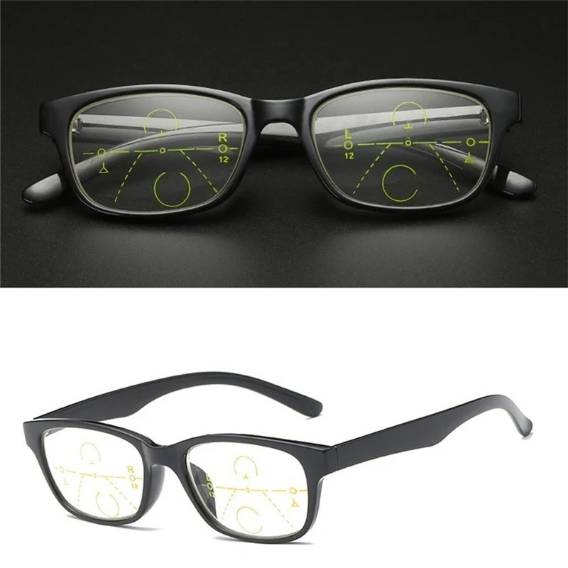 

Классические виниловые интеллектуальные прогрессивные многофокальные коммерческие очки для чтения аксессуары очки для чтения для пожилых людей