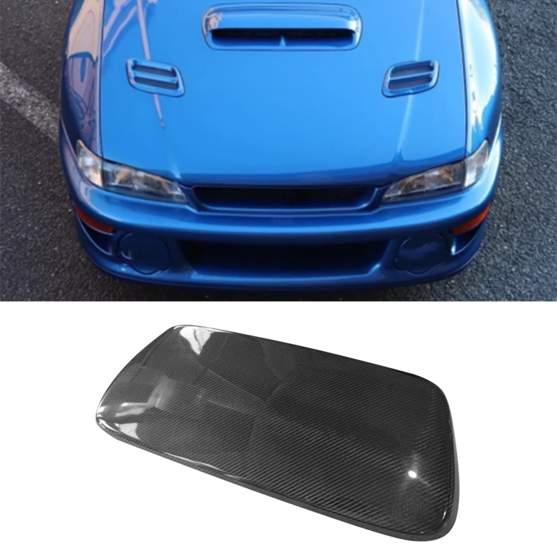 

Carbon Fiber Hood Bonnet Intake Vent Outlet Duct Trim For Subaru Impreza GD WRX STI 7Th 2000-2002