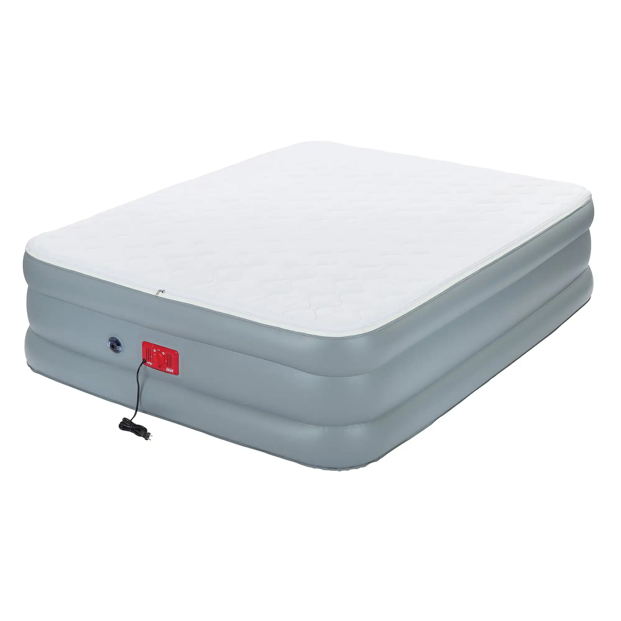 

Quilted Top Double-high Inflatable Airbed with Built-in , 20" Queen