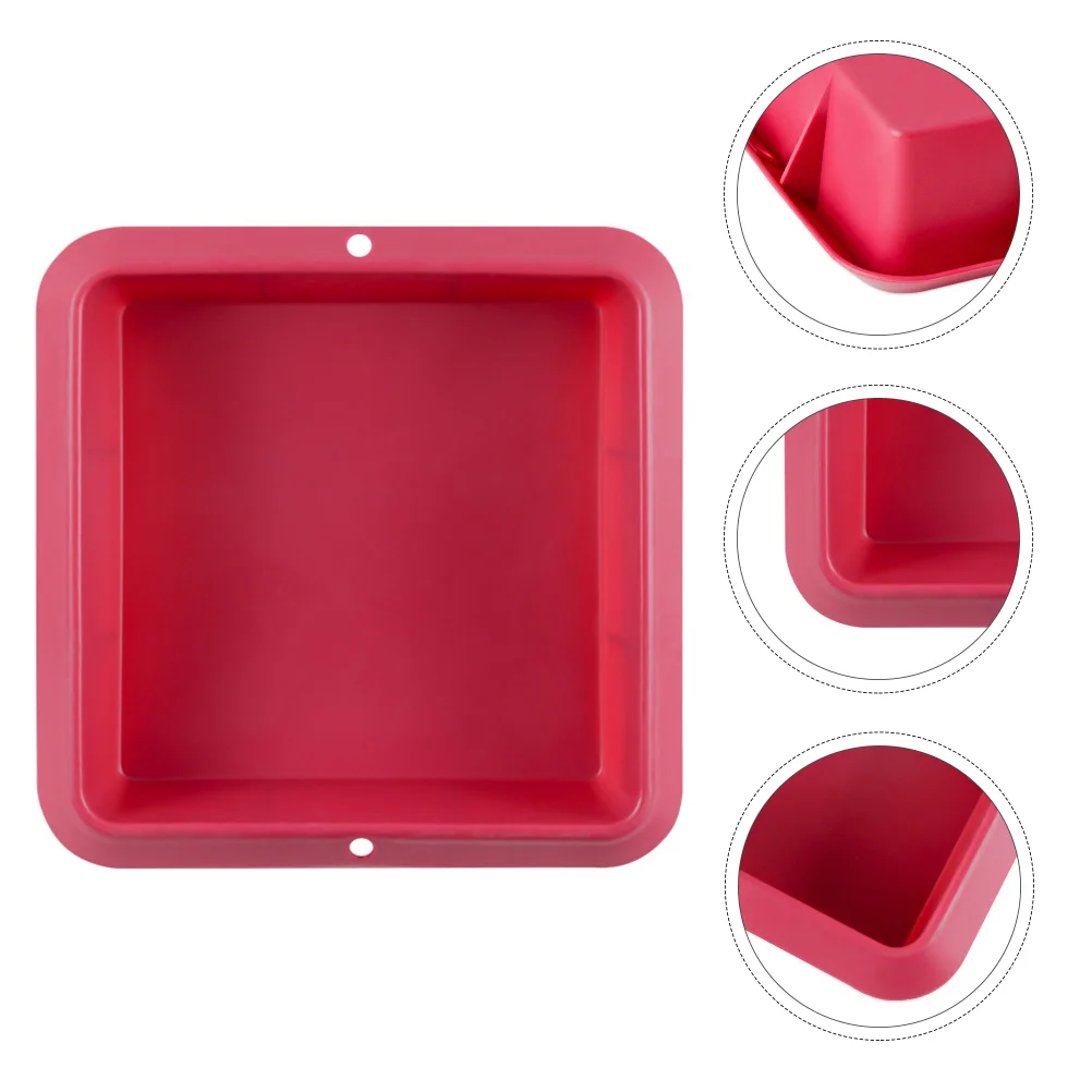 

Bakeware Silicone Cake Pan Para Gelatinas Square Griddle Silica Tray