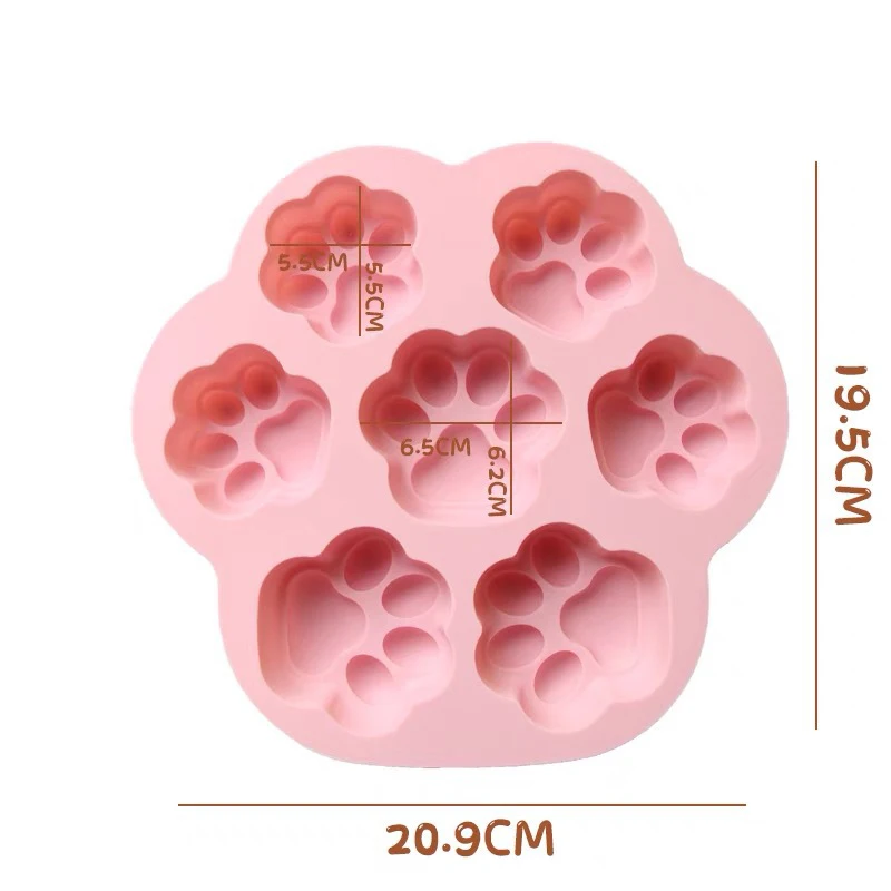 Пищевой силикон форма для помадки кошачьего следа формы торта кексов печенья