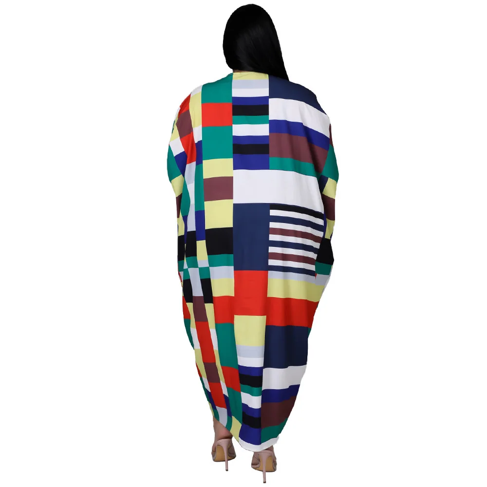 Plus Size Shirt Dress 3xl 4xl Elegant Striped Loose Casual Pleated v Neck Maxi Dresses for Women Whole 3xl 4xl 5xl 6xl