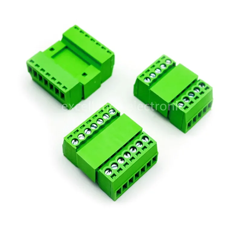 Комплект клеммных колодок Micro 2EDGRK-2.54 мм зелёных 10 шт