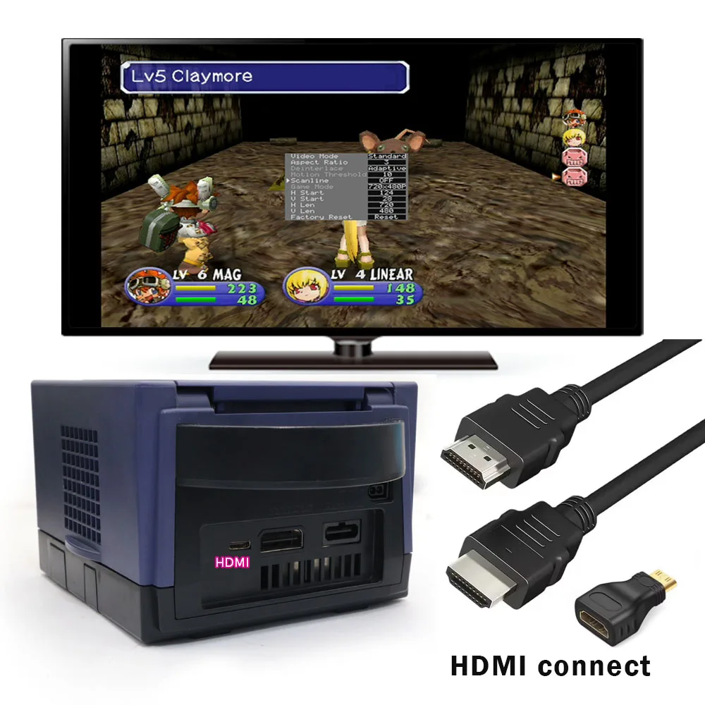 Фото Комплект для модификации HDMI HISPEEDIDO: внутренний цифровой HDMI-адаптер для консоли NGC GameCube №4