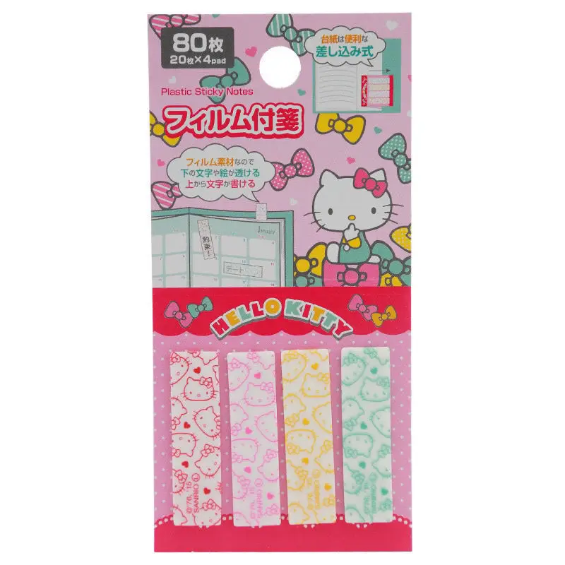 

Sanrio Mymelody Hello Kitty Littletwinstars Cute Kawaii Toys Cartoon Anime Printed Post-It Notes Index Message Handbook Notes