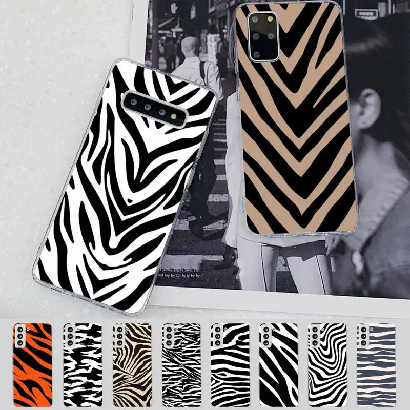 

Gimfun Cartoon Zebra Pattern Phone Case for Samsung S21 A10 for Redmi Note 7 9 for Huawei P30Pro Honor 8X 10i cover