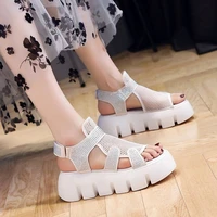 2022 new fashion ladies platform sandals summer breathable mesh slippers ladies slippers sandals casual sandals
