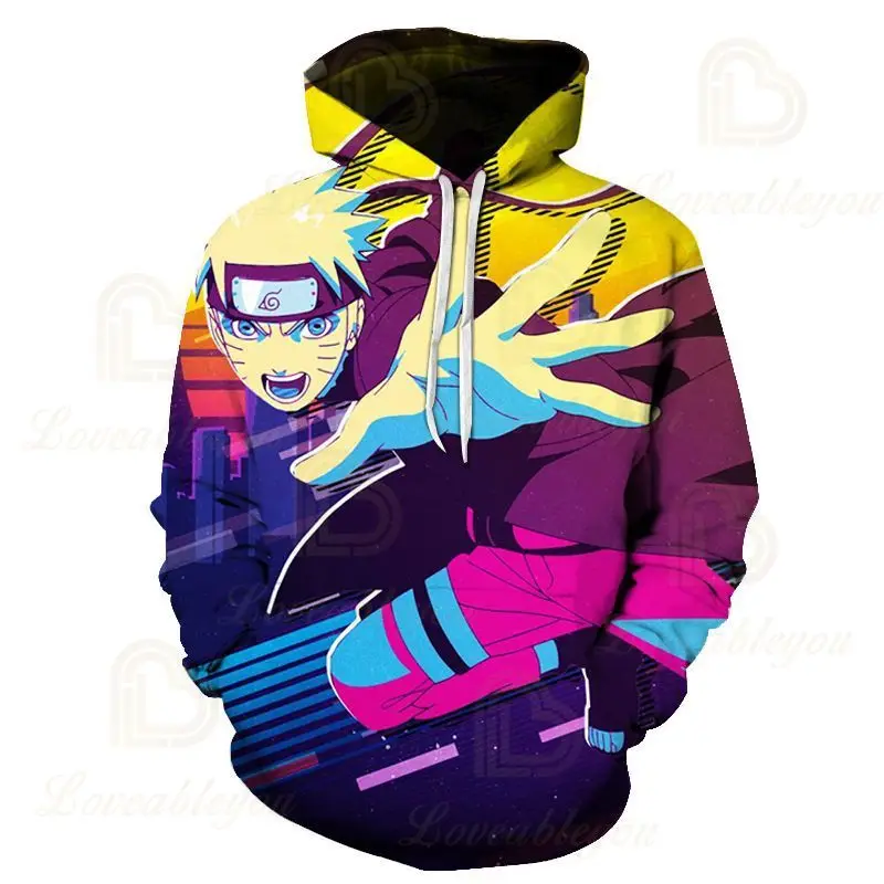 Толстовка унисекс с длинным рукавом повседневный Свободный свитшот аниме