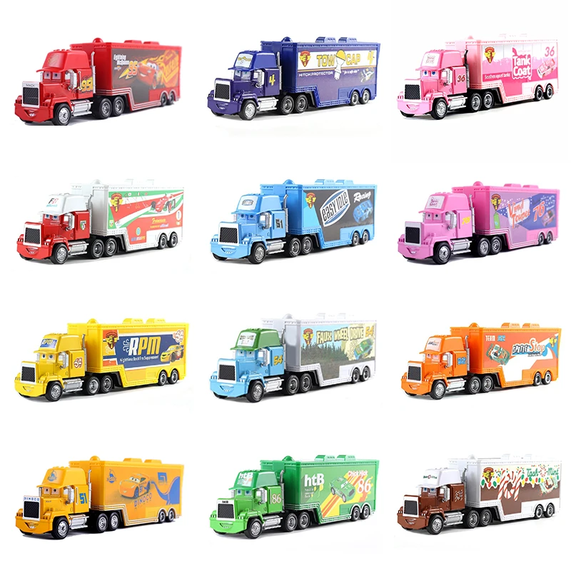 Игрушка Disney Pixar Racing 2 3 Молния Маккуин Джексон шторм Майк дядя грузовик модель