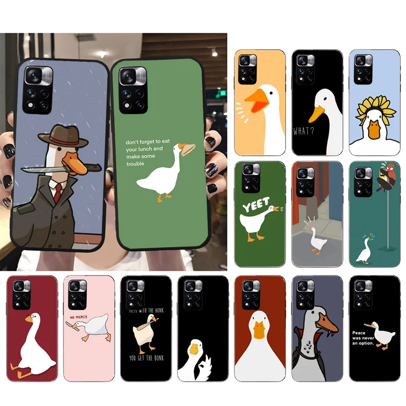 

Cartoon Cute Goose Duck Phone Case for Xiaomi Redmi Note 12 Pro 11S 11 10 Pro 9Pro Note9 10S Redmi 10 9C 9A Funda