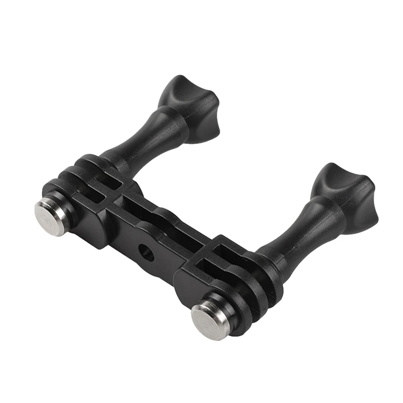 

Double Holder Bracket Tripod Mount Adapter For Gopro Hero 11 10 9 8 7 6 5 Xiaomi Sjcam Eken Action Camera Accessory