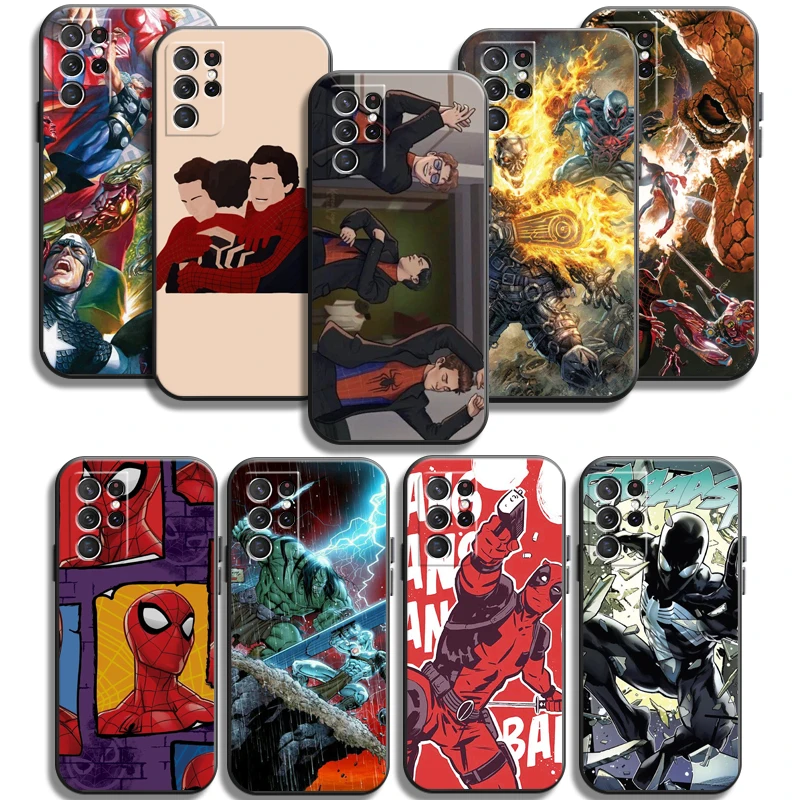 

Marvel Spiderman Iron Man Phone Cases For Samsung Galaxy A51 4G A51 5G A71 4G A71 5G A52 4G A52 5G A72 4G A72 5G Carcasa