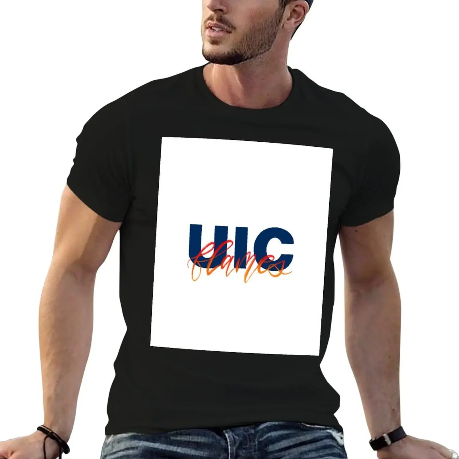 Футболка UIC Flames хлопковая мужская