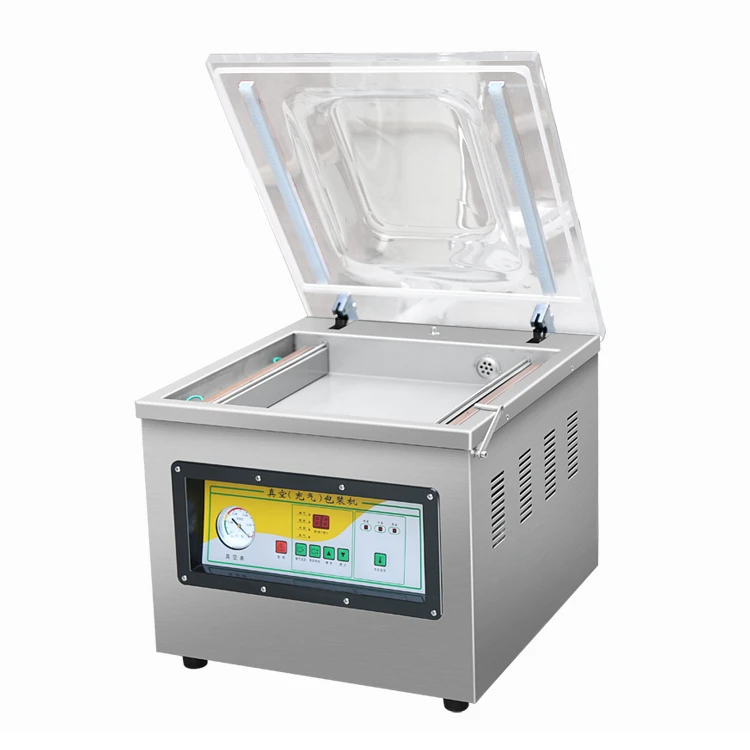 

semi-automatic Desktop Vacuum Sealing Packing Machine single-chamber commercial food vacuum packing machine