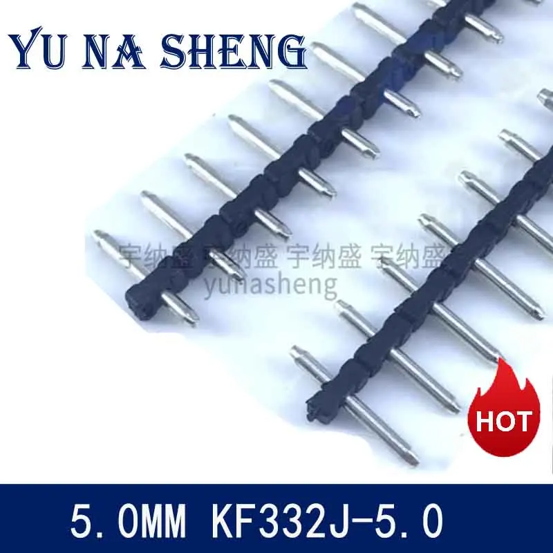 10 шт. 5 0 мм Φ 1X24P H12.5MM круглый штырь с отверстием 332J для клеммной колодки 332K прямая